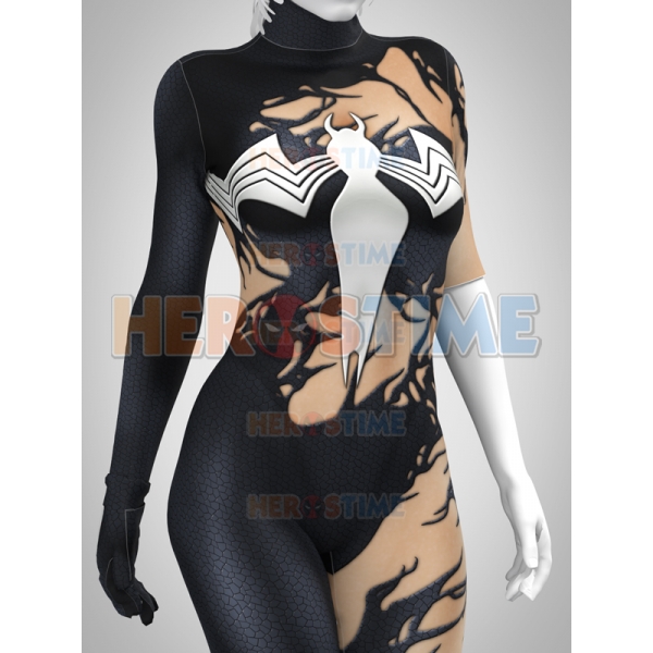 Symbiote Takeover Spider Female Cosplay Costume
